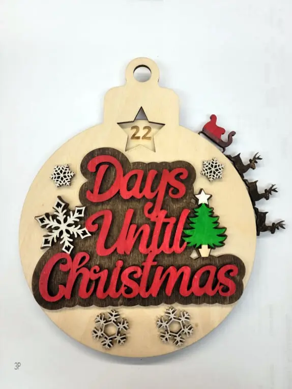 Days until Christmas sign