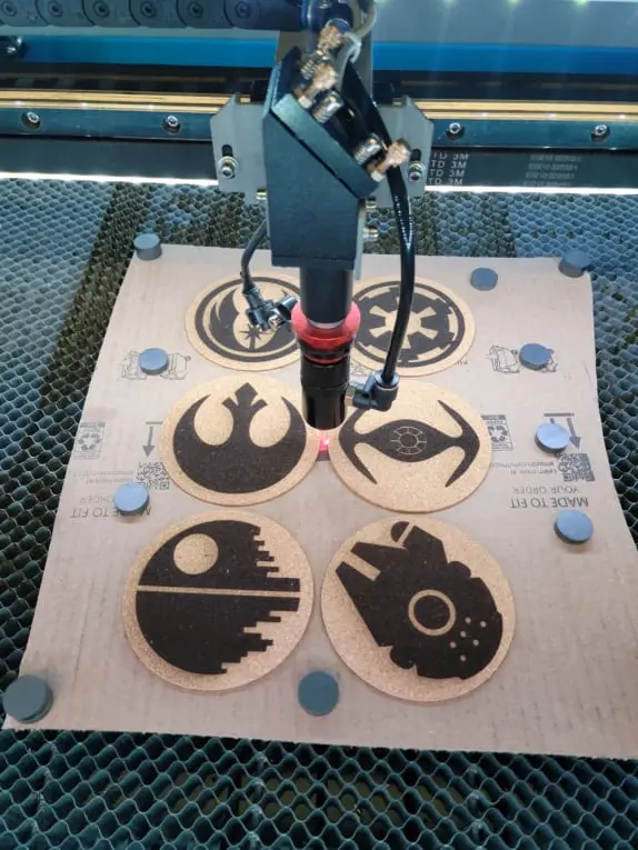 Star Wars cork coasters set